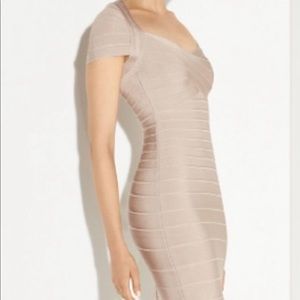 Nude Herve Leger Bandage dress!